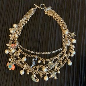 Sea life charm necklace